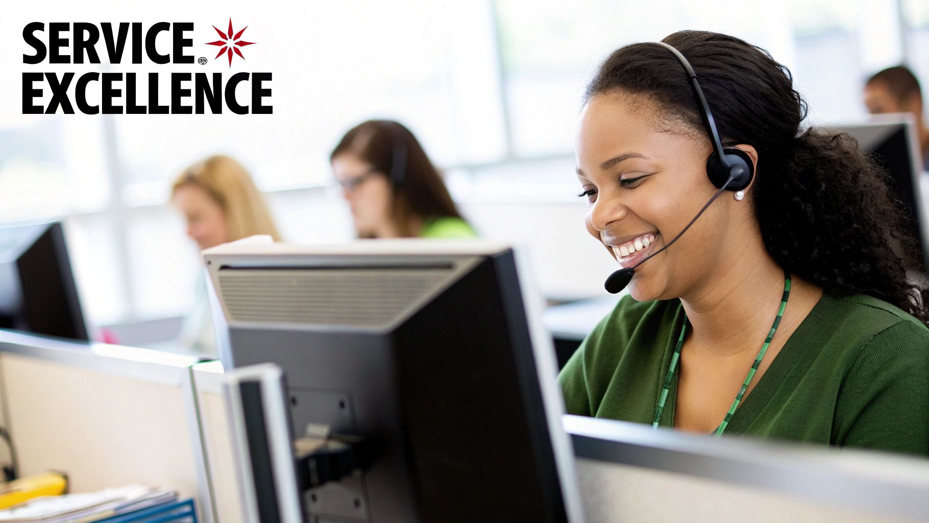 Exceptional Customer Service Excellence showing happy customer interaction