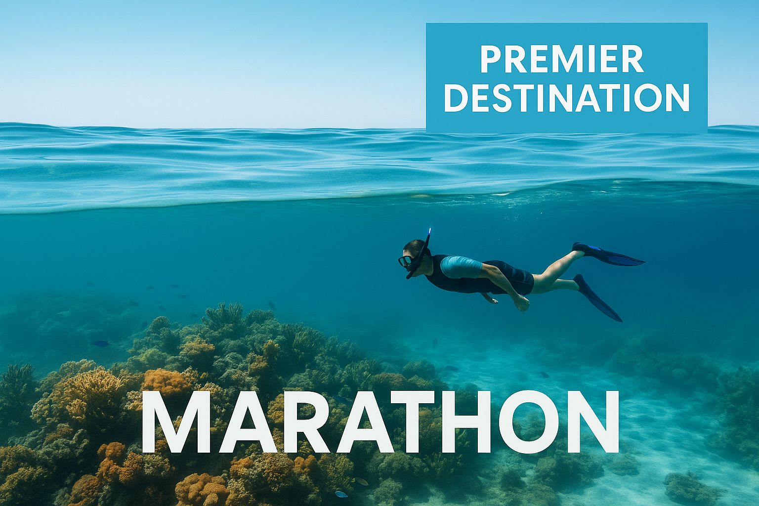 Infographic about snorkeling marathon fl