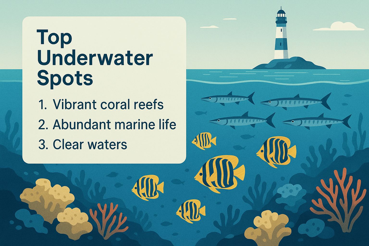 Infographic about snorkeling marathon fl