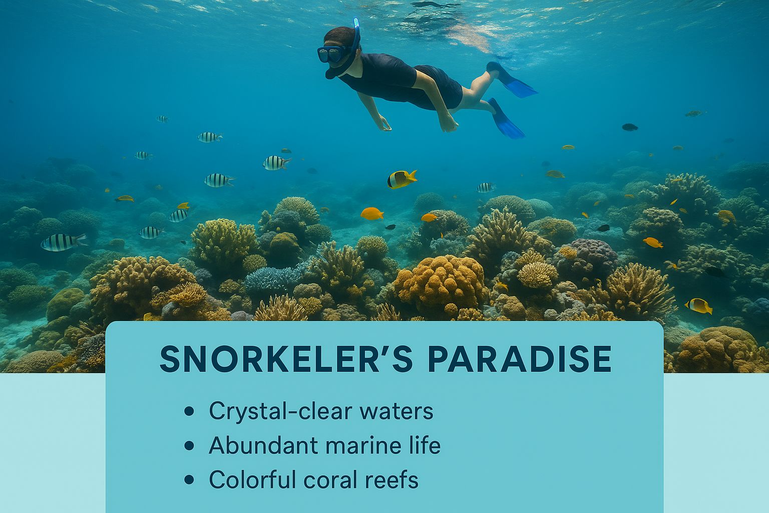 Infographic about snorkeling marathon fl