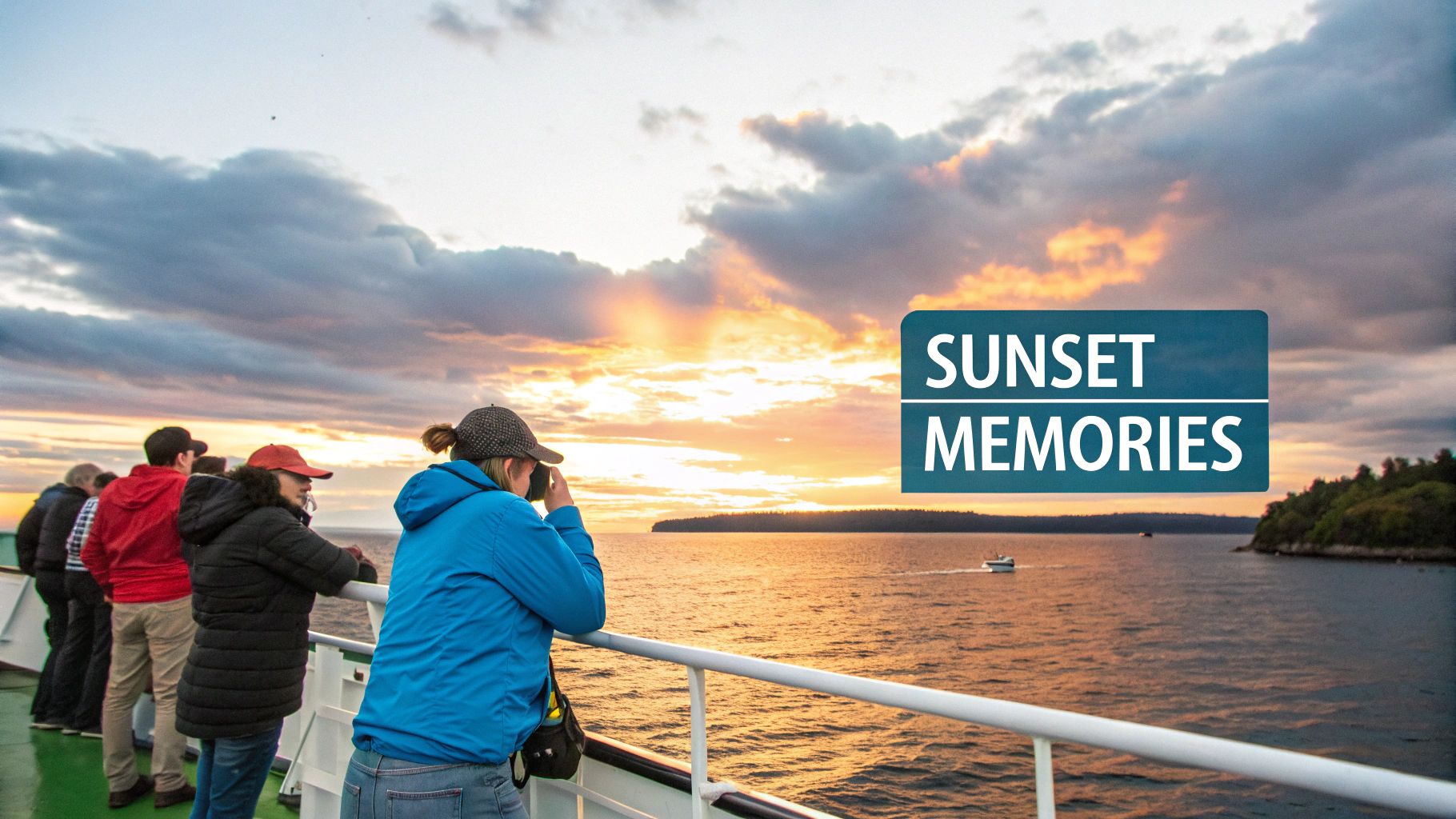 A beautiful sunset over the water in Marathon, FL, viewed from a boat.
