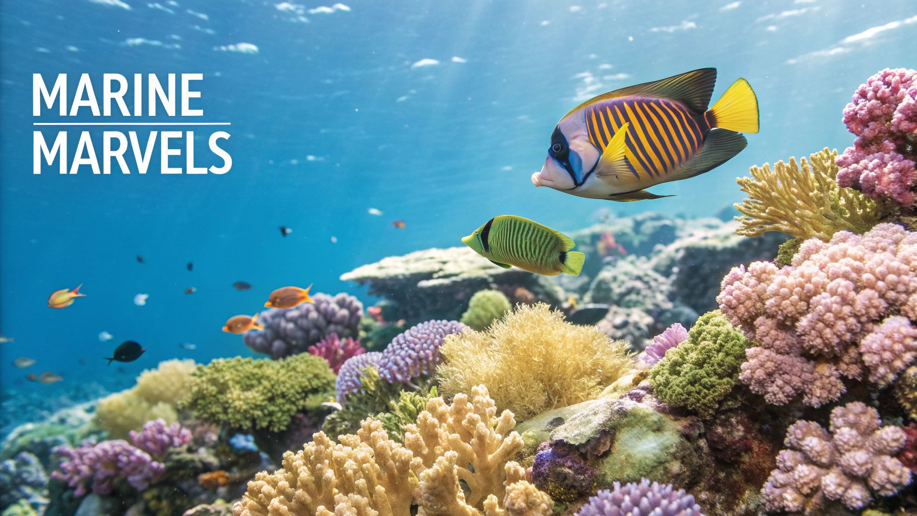 A snorkeler enjoying the clear, calm waters over a coral reef in Florida.