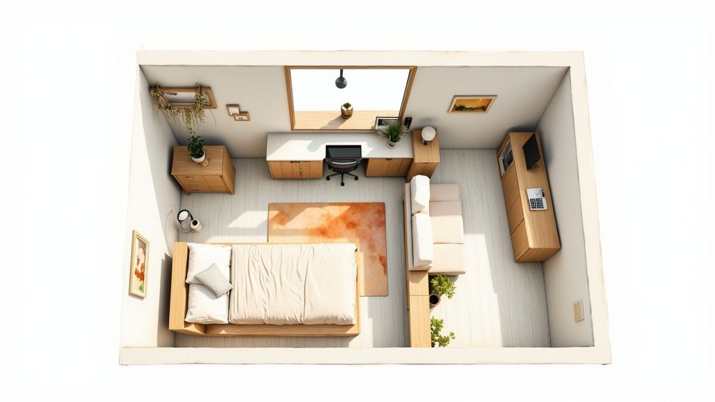 U-Shaped Kitchen Layout