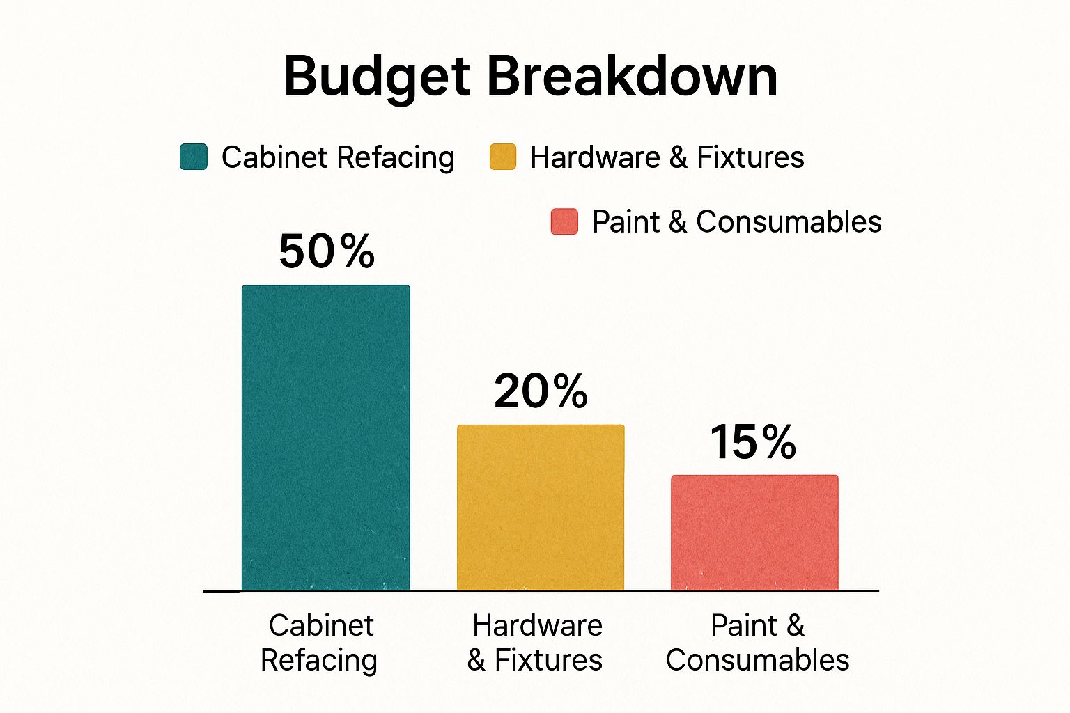 Infographic about how to renovate kitchen cheaply