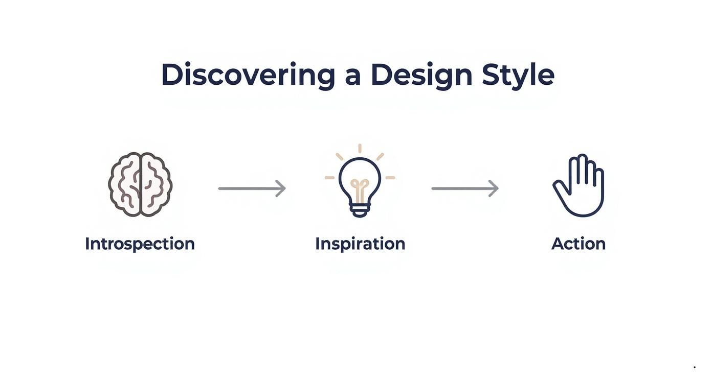 Infographic about how to find my design style