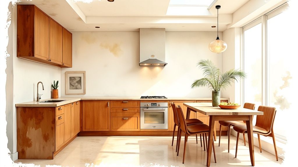 Warm Wood Tones and Natural Materials