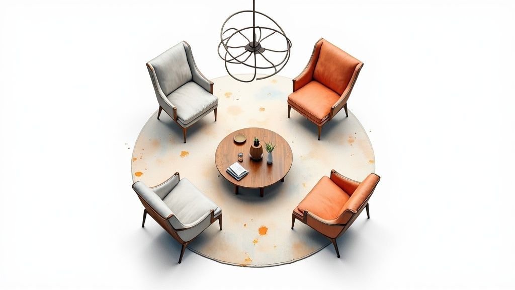 Radial Balance in Interior Design for a Harmonious Home