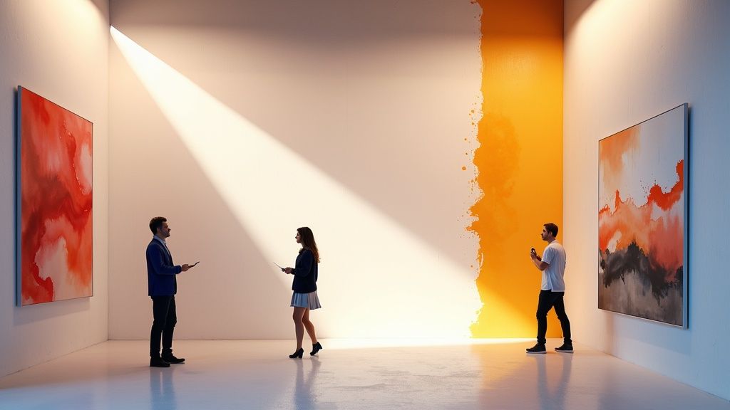 Corporate Color Scheme Lighting Design