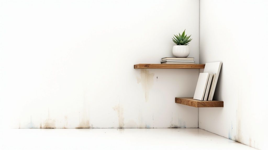 DIY Floating Shelves