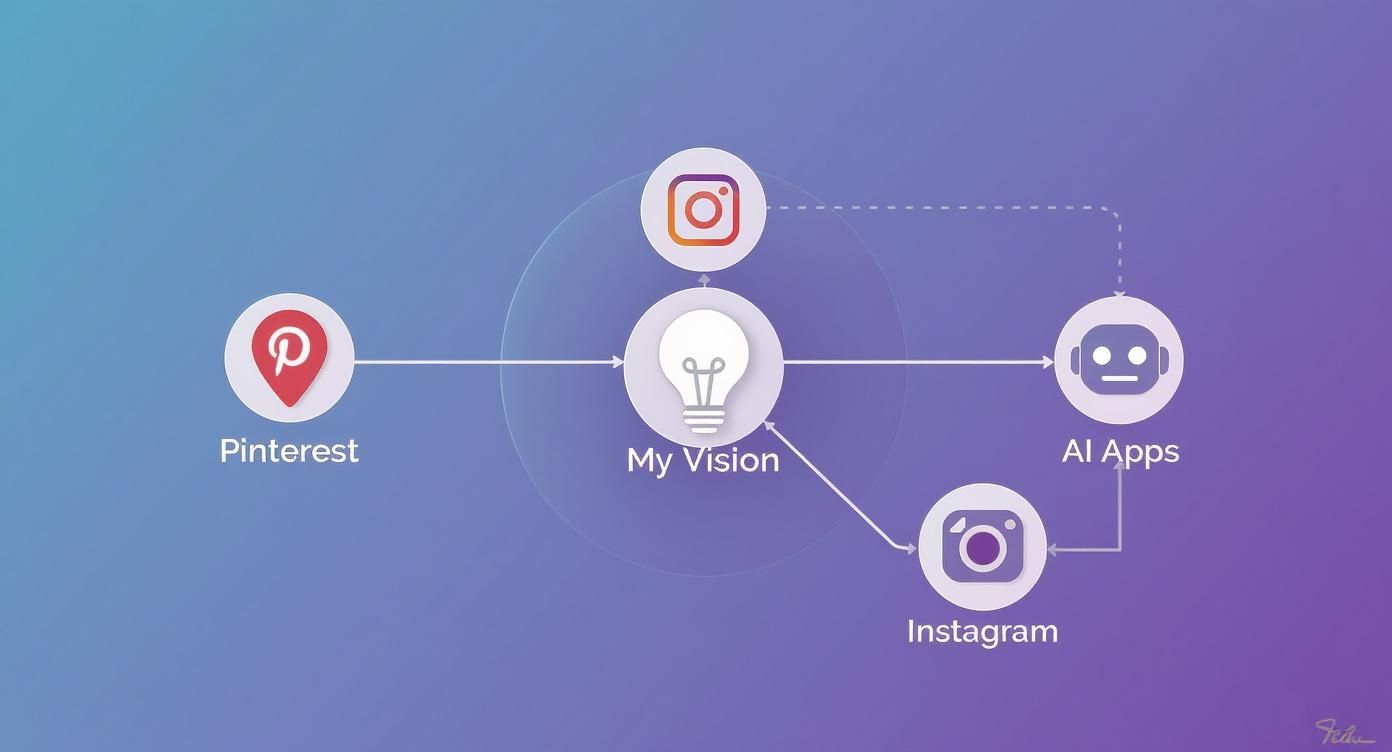 Infographic about how to find my decorating style