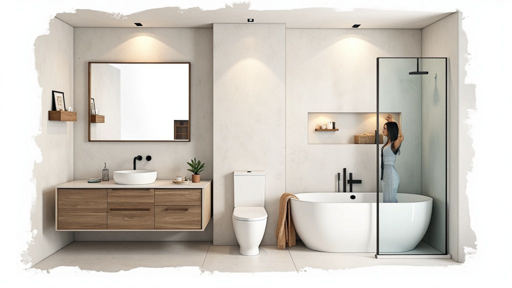 Small Space Bathroom Modernization