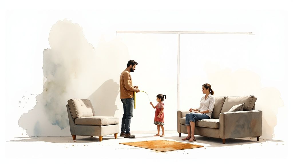 A modern living room design generated by AI, showing stylish furniture and decor.