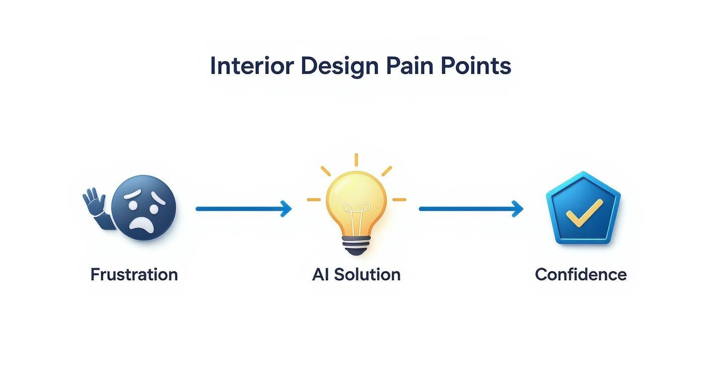 Infographic about interior design ai
