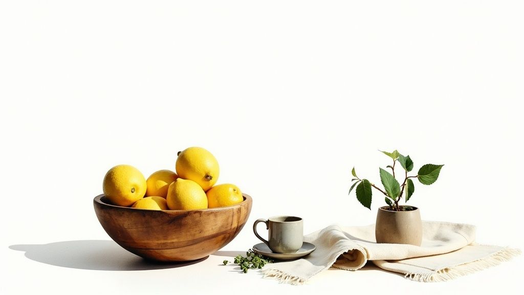 Styling with Strategic Accessories and Greenery