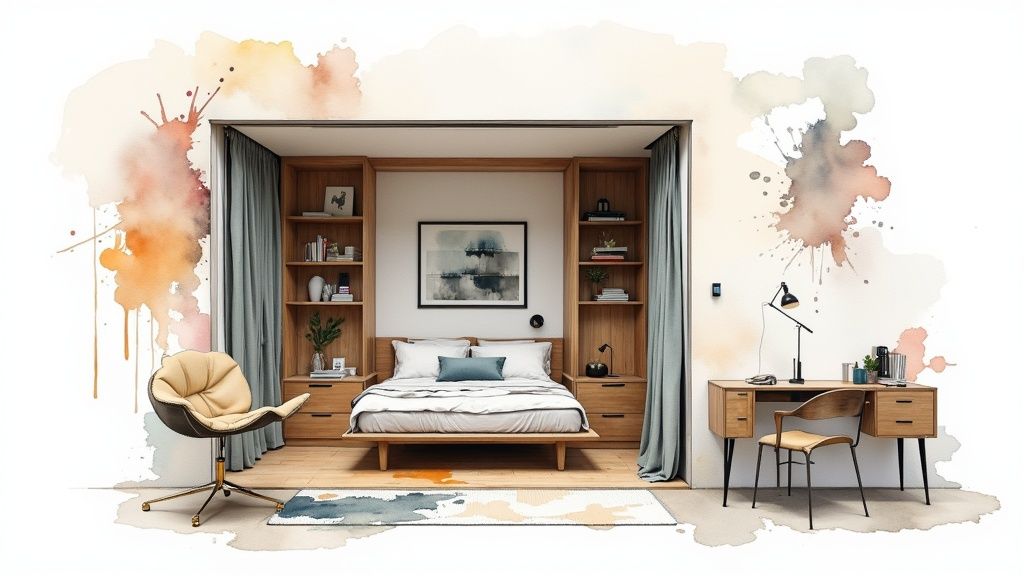 The Murphy Bed Studio Layout