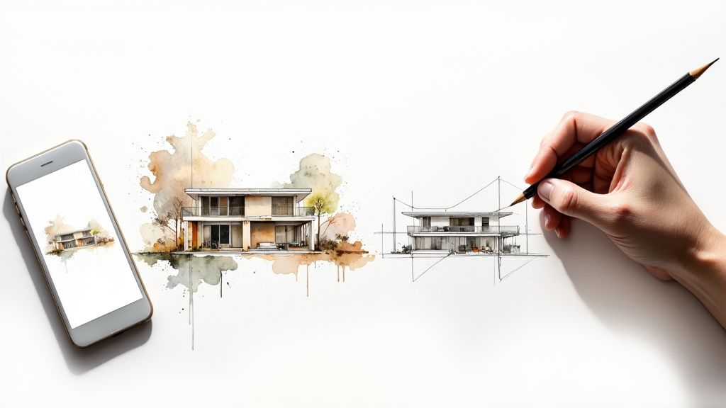 Sketch Interior Design From Paper to AI