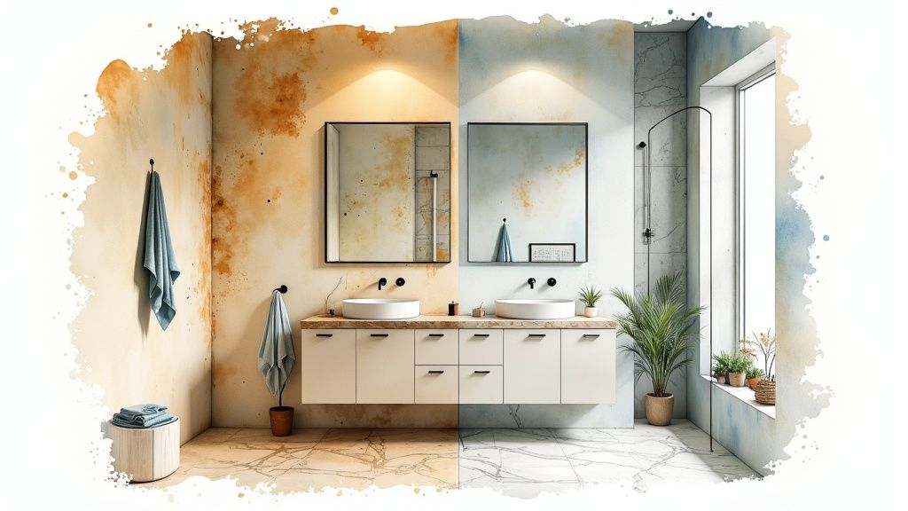 8 Inspiring before and after bathroom remodel pictures