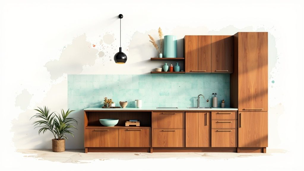 mid century modern kitchen designs: Timeless ideas