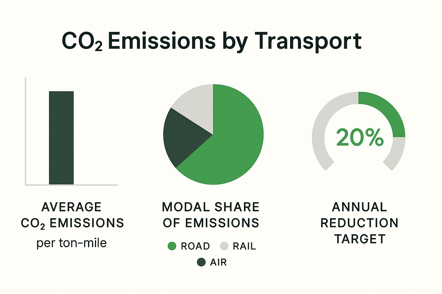 Infographic about carbon footprint tracking logistics