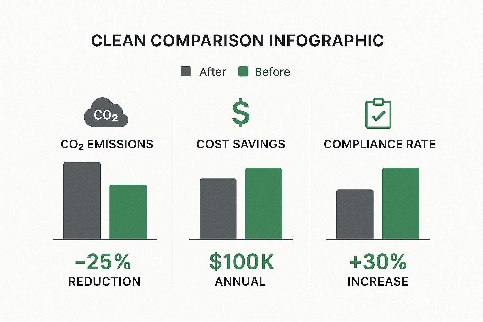 Infographic about corporate sustainability software