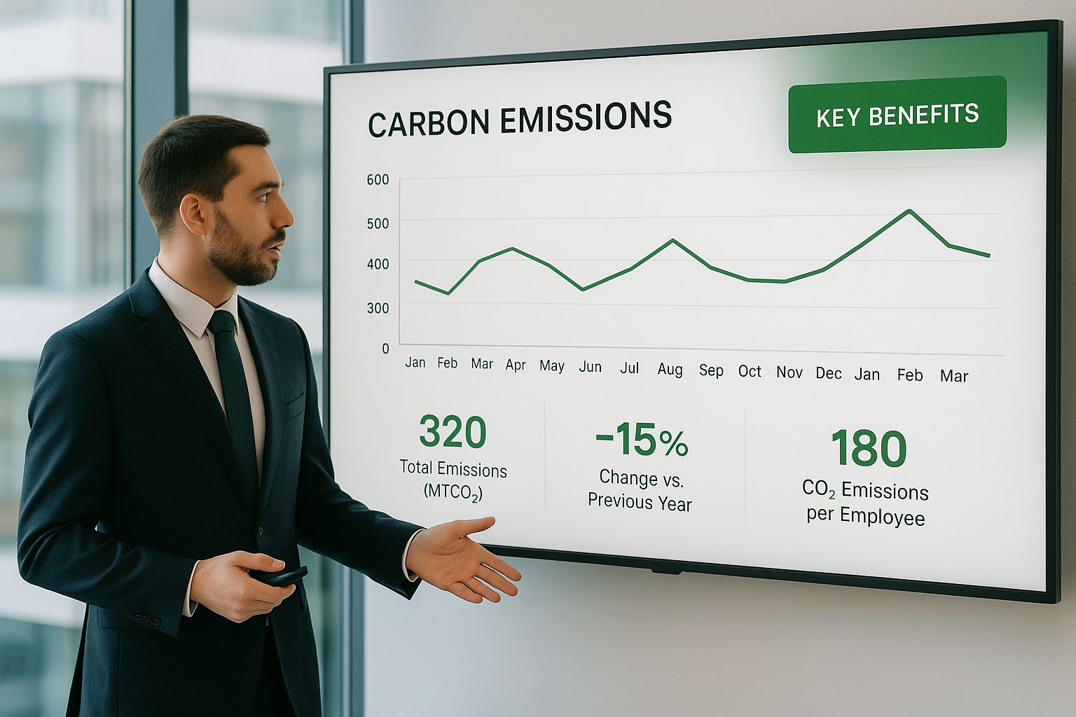 Infographic about decarbonization platform