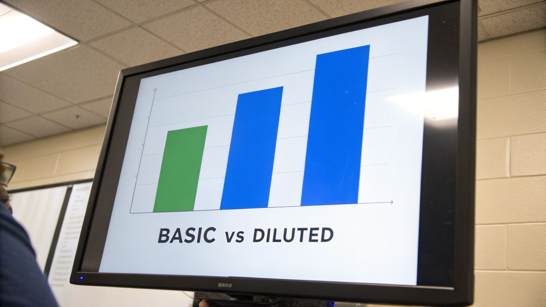 Several documents with charts and graphs are spread out on a wooden table, symbolizing the various financial instruments that affect a company's capital structure.