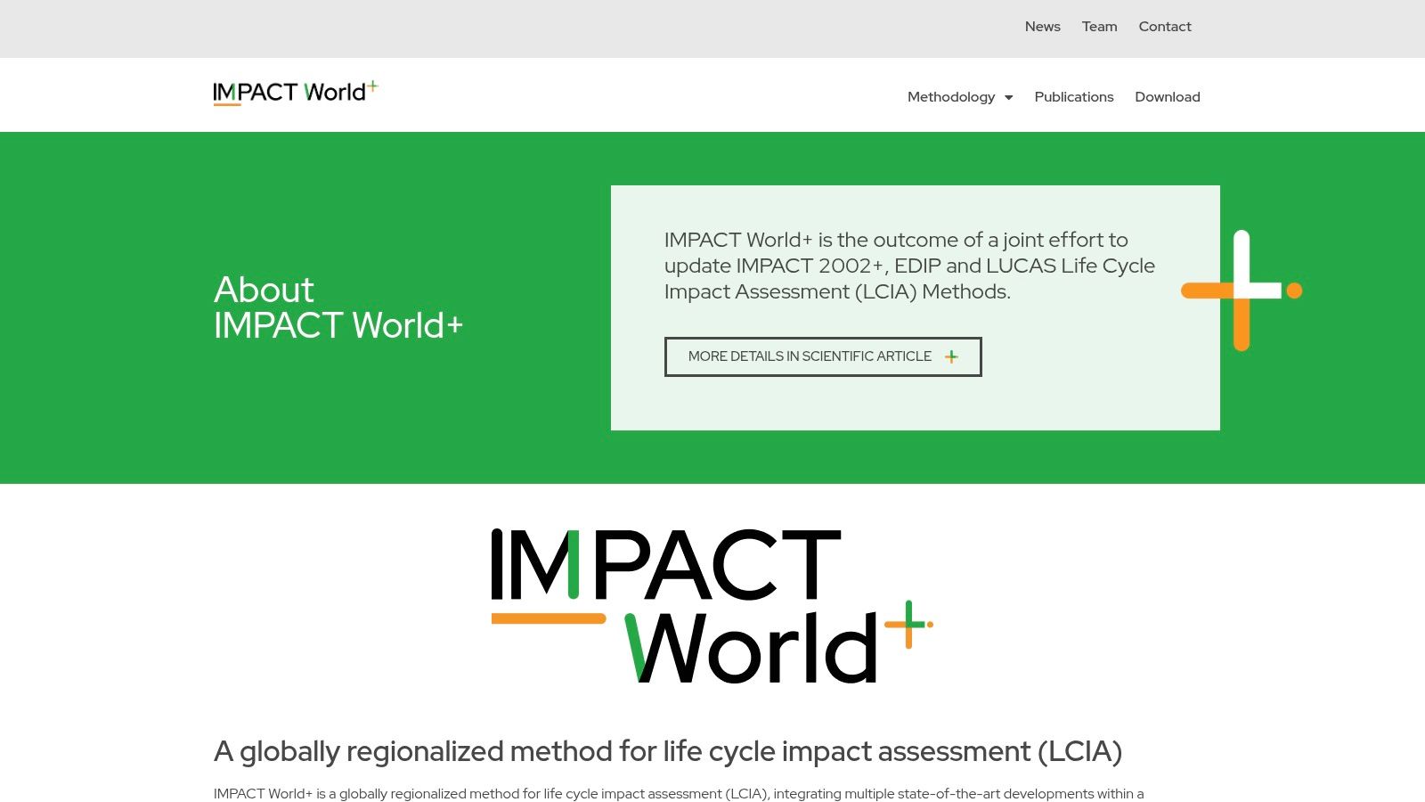 IMPACT World+ (LCIA method)