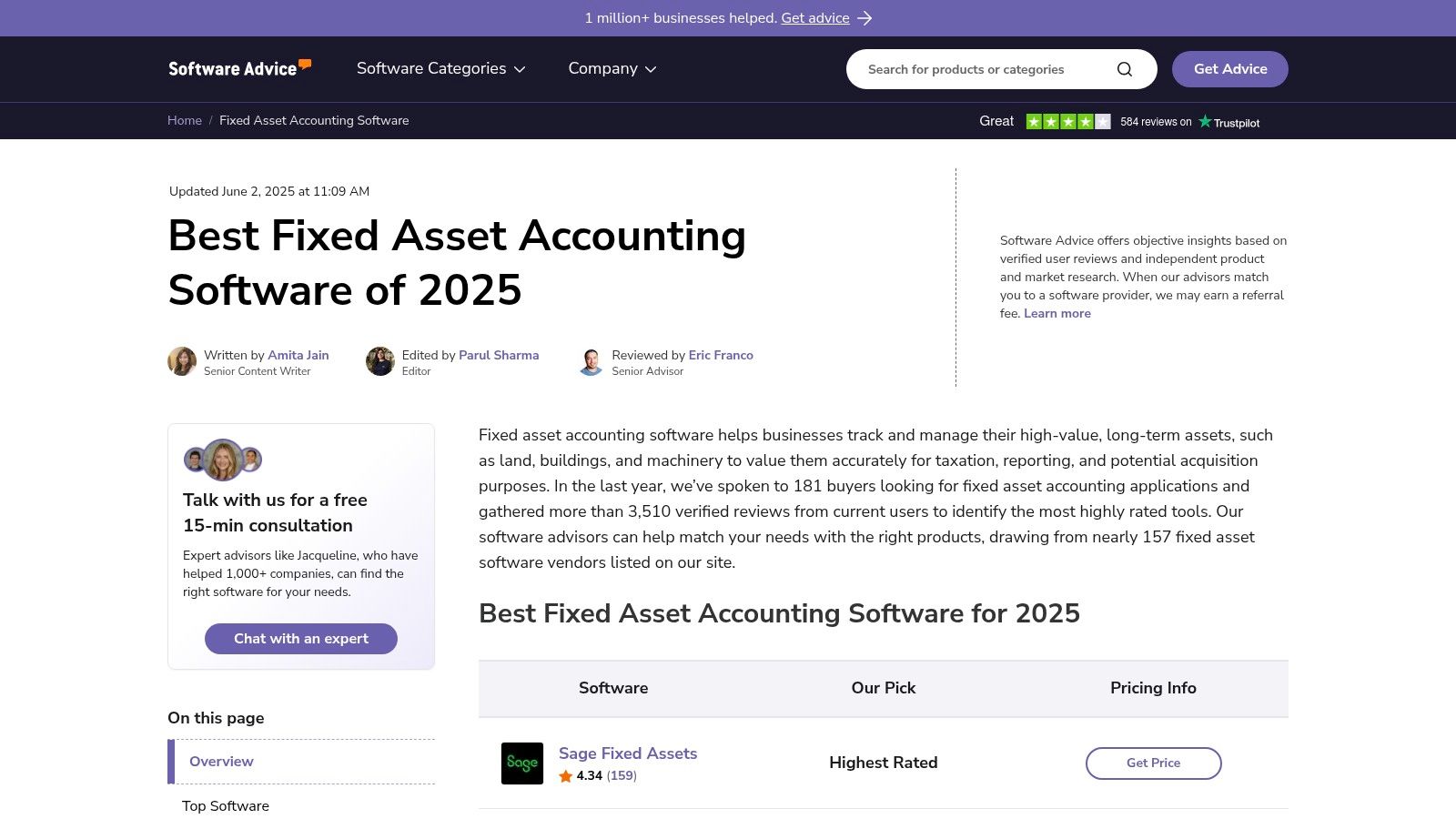 Sage Fixed Assets