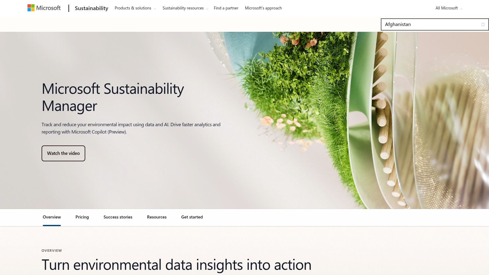 Microsoft Sustainability Manager