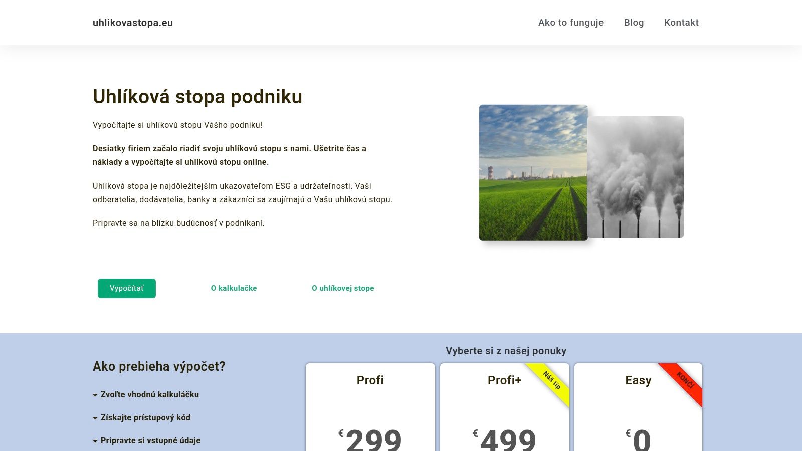 UhlikovaStopa.eu (SK/CZ region) – Self-serve Calculator with Certificates
