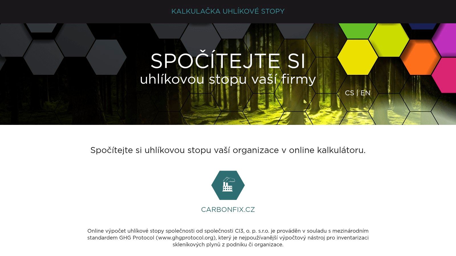 CI2 / UhlikovaStopa.cz – Company Carbon Calculator (CZ)