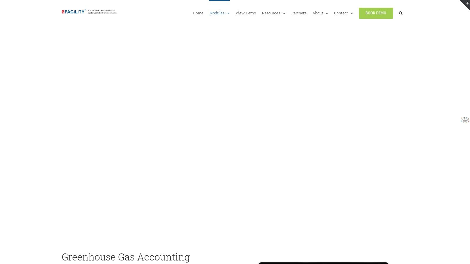 eFACiLiTY® – Greenhouse Gas Accounting Software