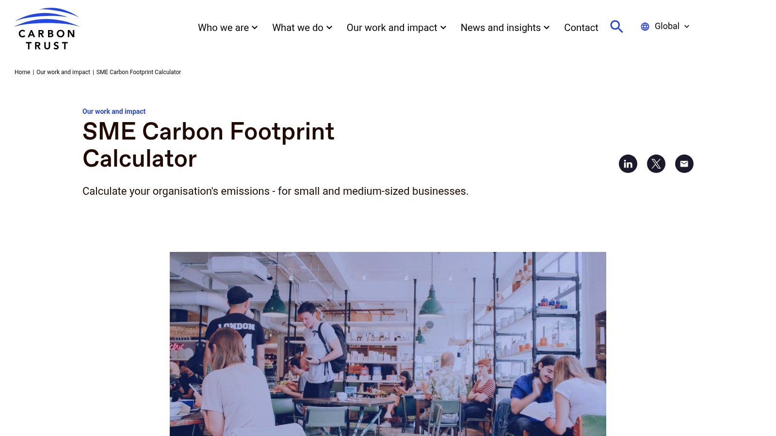 Carbon Trust – SME Carbon Footprint Calculator (free)