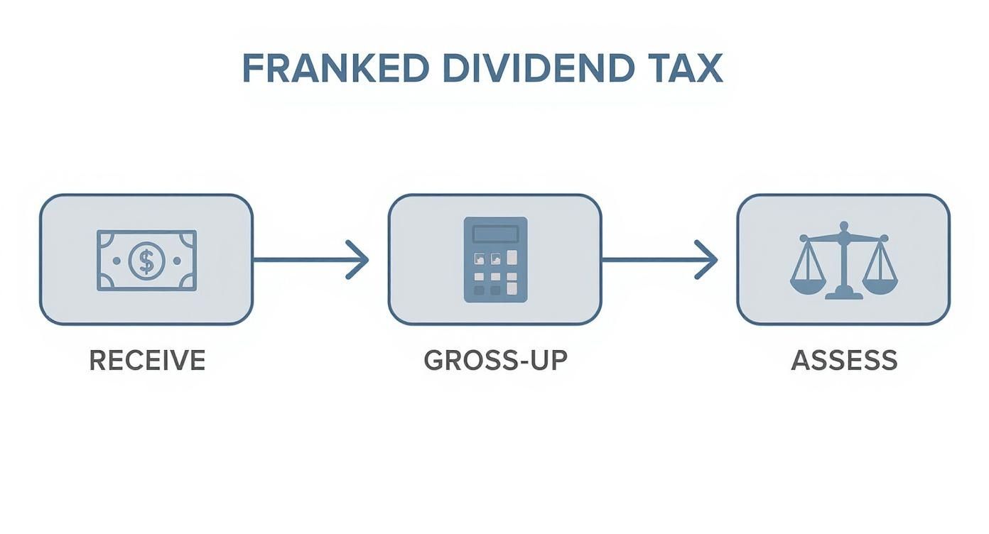 Infographic about tax on dividends australia