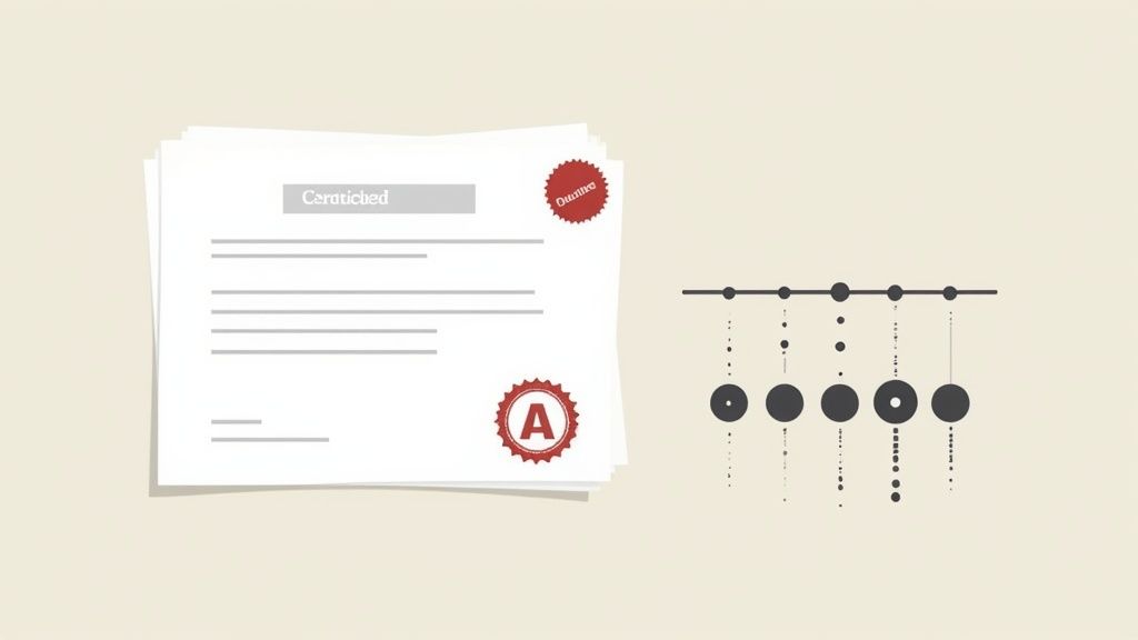 An official document with a green checkmark, symbolizing an approved ATO clearance certificate for a property sale.