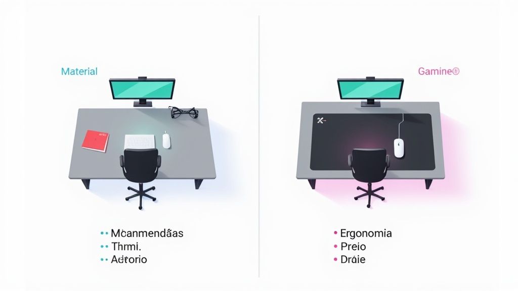 Alfombrilla para ratones en setup