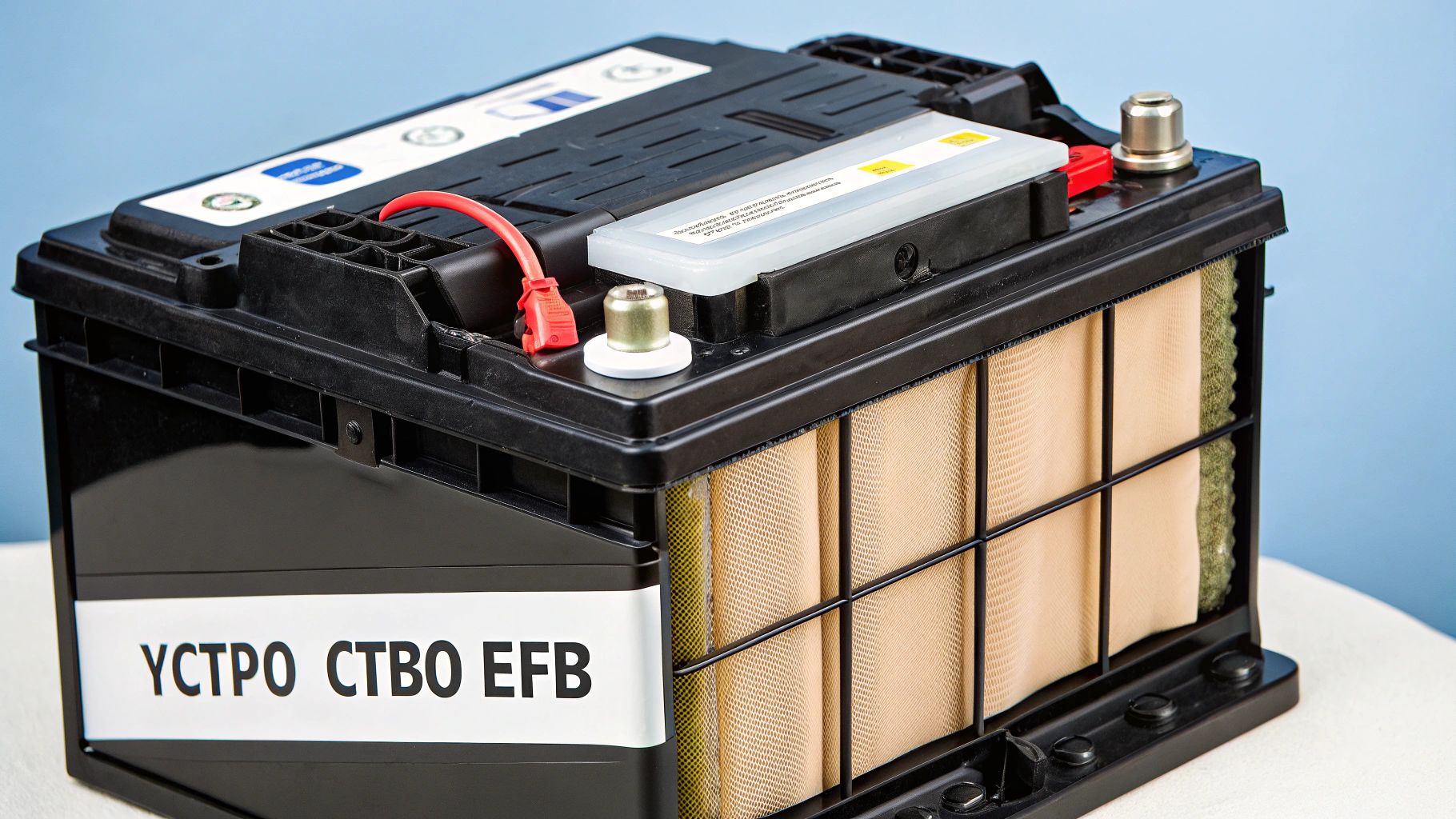 Конструкция EFB аккумулятора