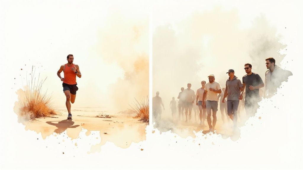 Smoky Edmonton skyline