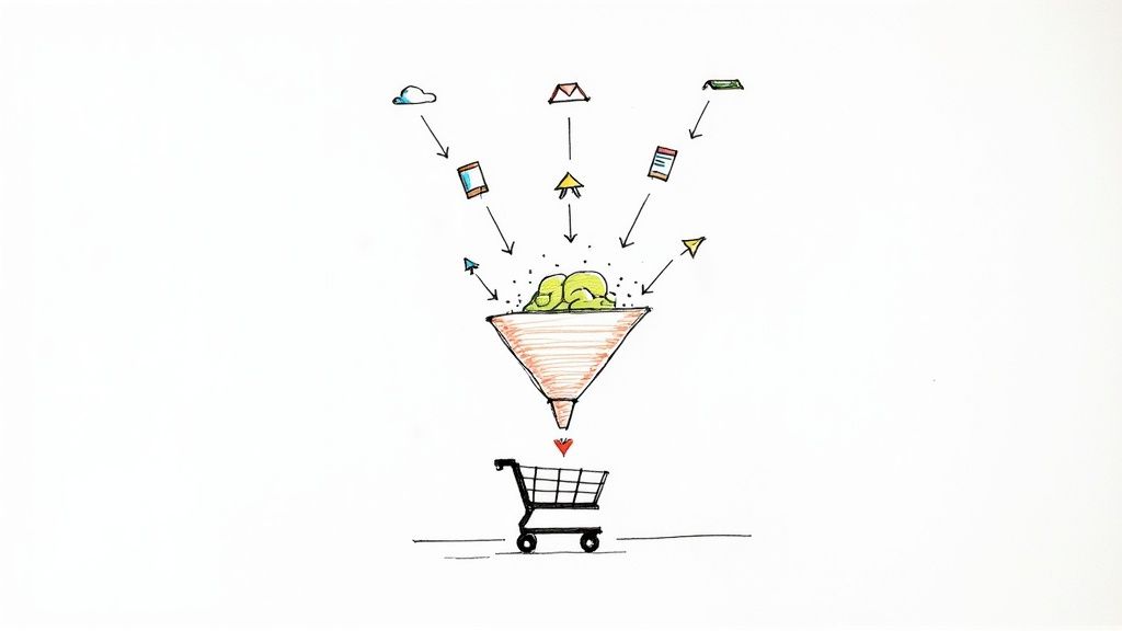 A personalized e-commerce website on a laptop screen