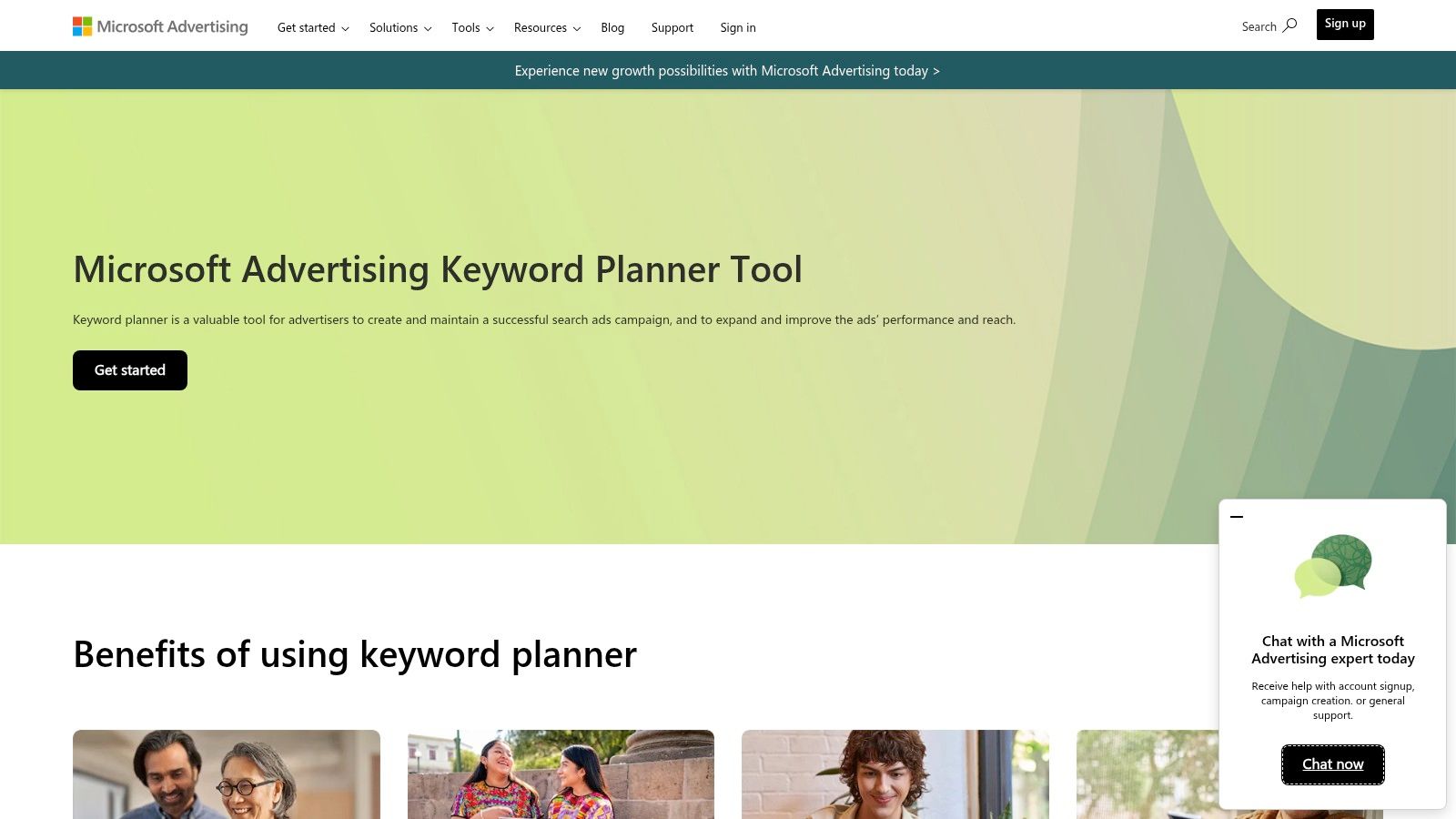 Microsoft Advertising Keyword Planner