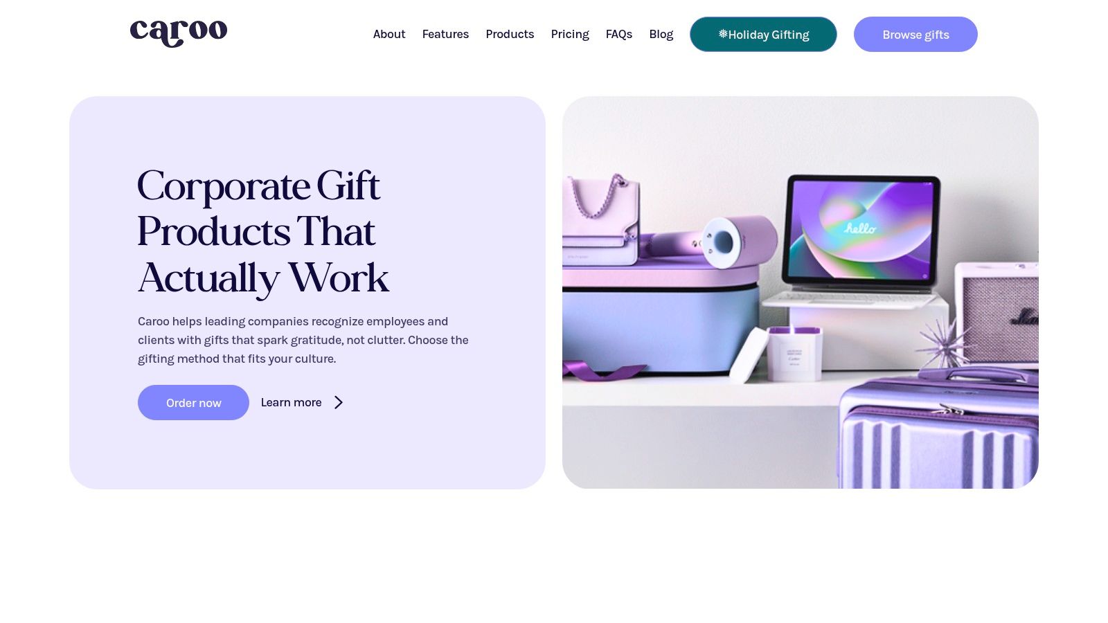 Caroo – Corporate Gifts and Recipient Choice