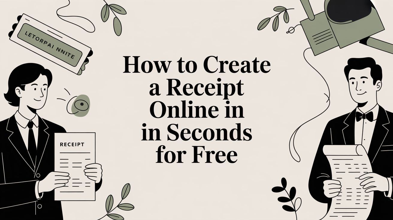 How to Create a Receipt Online in Seconds for Free
