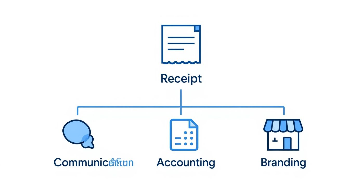Infographic about restaurant receipt template