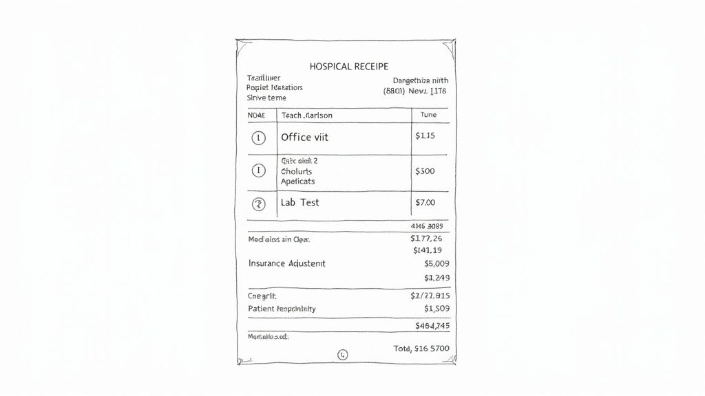 Medical/Healthcare Itemized Receipt