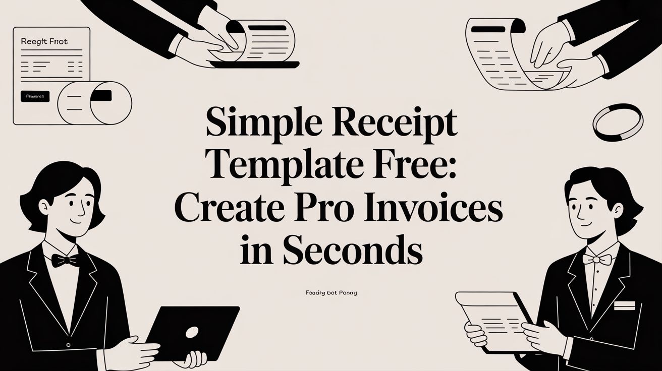 Simple Receipt Template Free: Create Pro Invoices in Seconds