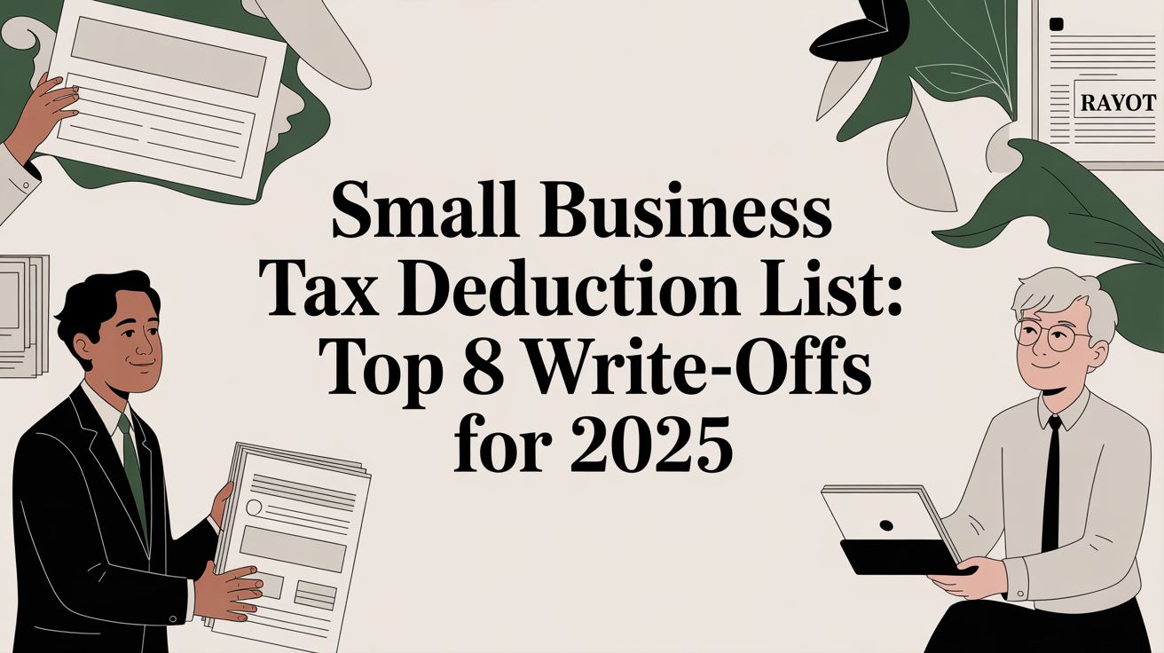 Small business tax deduction list: Top 8 write-offs for 2025