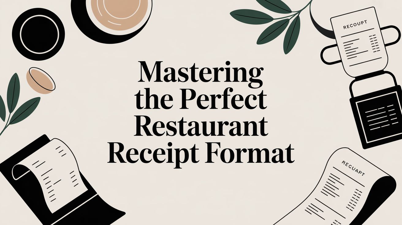 Mastering the Perfect Restaurant Receipt Format