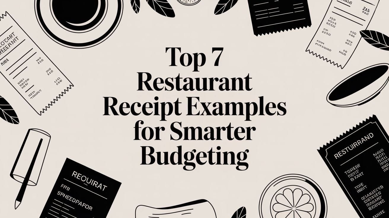 Top 7 restaurant receipt examples for smarter budgeting