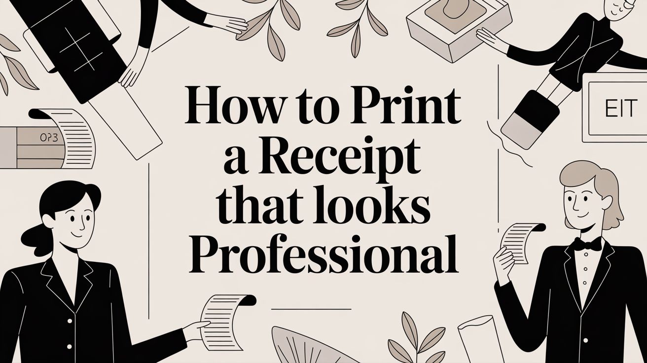 How to Print a Receipt That Looks Professional