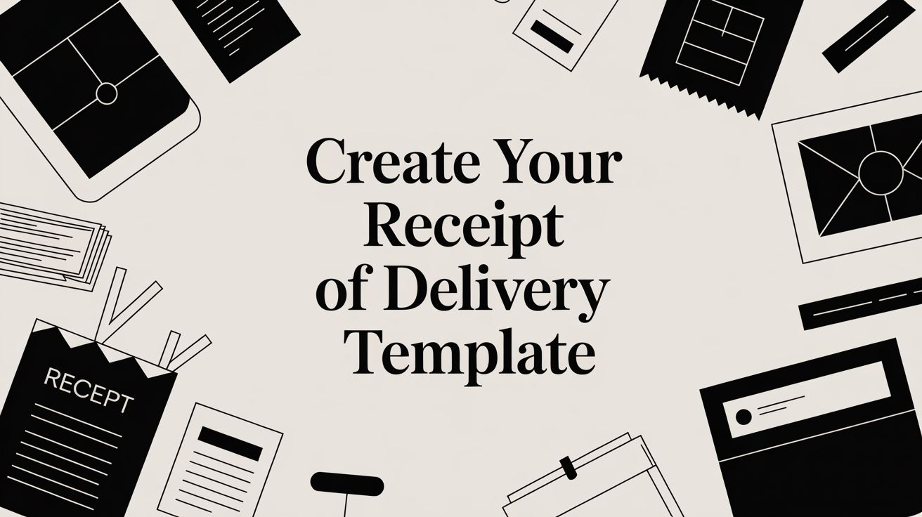 Create Your Receipt of Delivery Template
